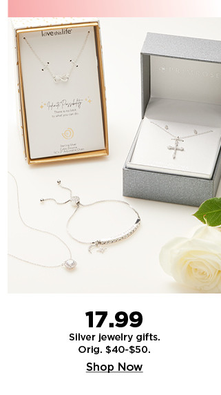 17.99 silver jewelry gifts. shop now.