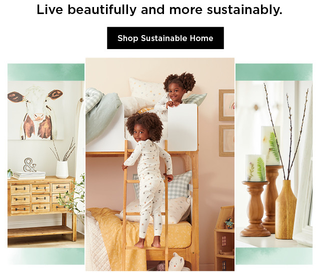 live beautifully and more sustainably. shop sustainable home