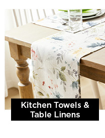 kitchen towels and table linens.