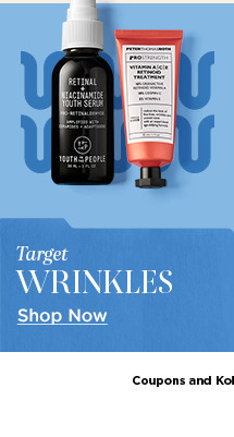 target wrinkles. shop now.