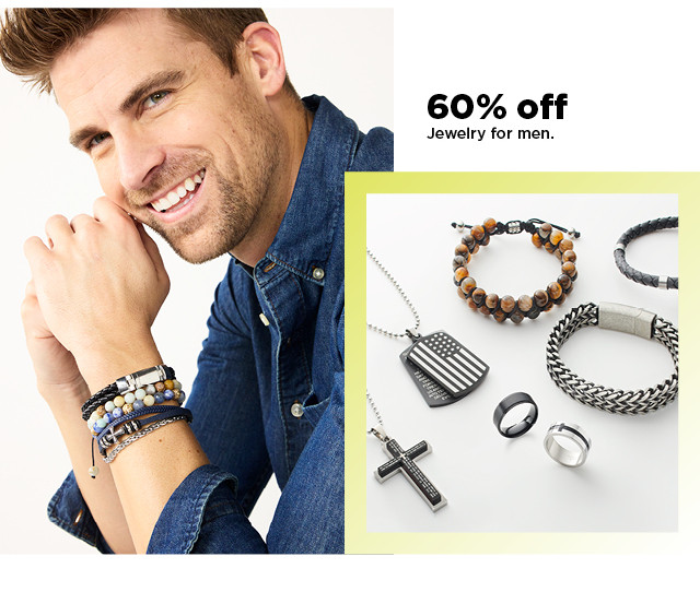 shop 60% off jewelry for men