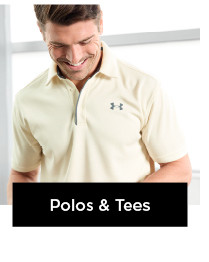 shop mens under armour polos and tees.