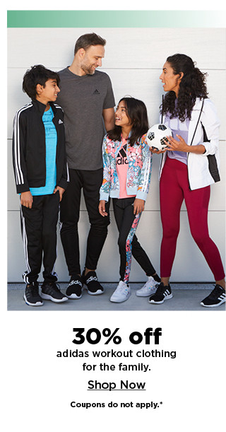 30% off adidas workout clothing for the family. shop now.30% off adidas workout clothing for the family. shop now.