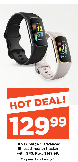 hot deal. Fitbit Charge 5 advanced fitness and health tracker with GPS. shop now.