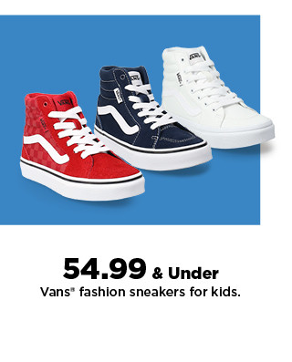 54.99 and under vans sneakers for kids. shop now.