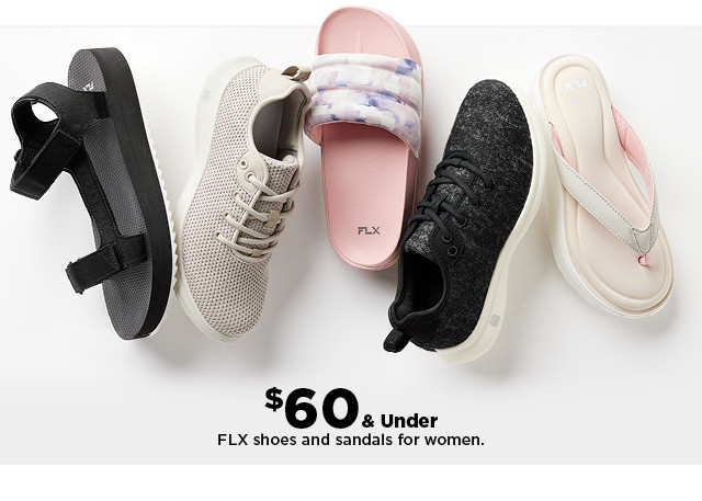 $60 and under flx shoes and sandals for women. shop now.