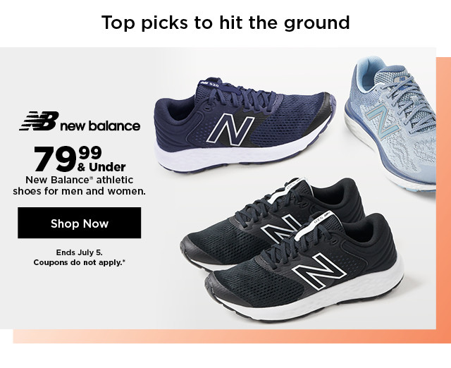 79.99 & under New Balance athletic shoes for men and women. shop now.