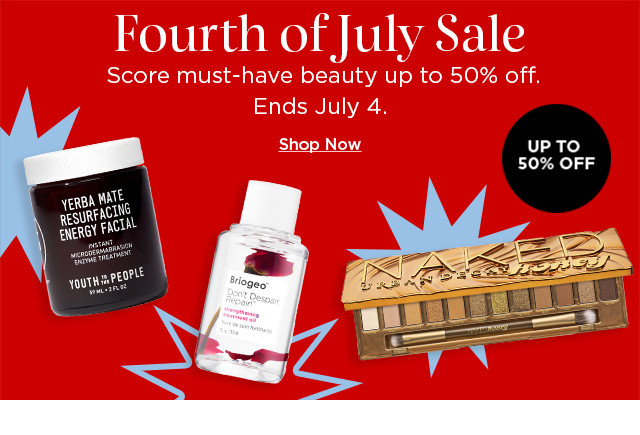 up to 50% off Sephora beauty. shop now.