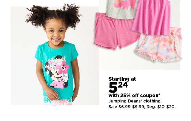 $5.24 with 25% off coupon jumping beans clothing. shop now.