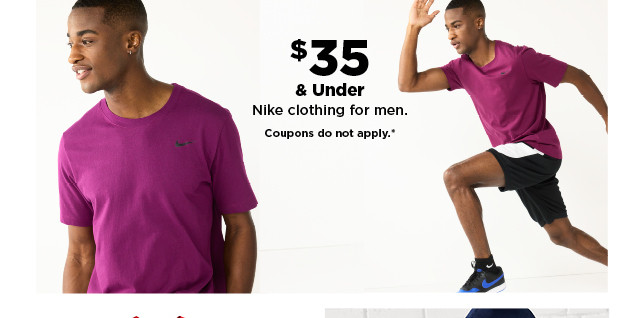 $35 & under nike clothing for men. shop now.