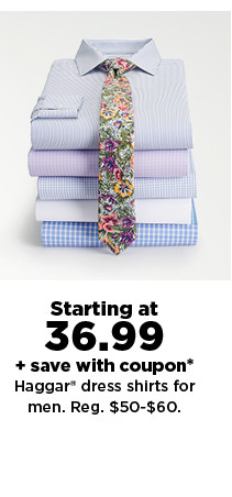 starting at $36.99 plus save more with coupon haggar dress shirts for men. shop now.