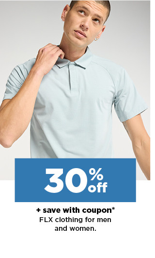 30% off plus save with coupon FLX clothing for men and women. shop now.