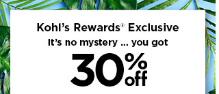 it's no mystery, you got an extra 30% off your purchase today. shop now.