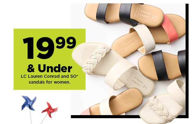 epic deals. 19.99 & under LC Lauren Conrad and SO sandals for women. shop now.