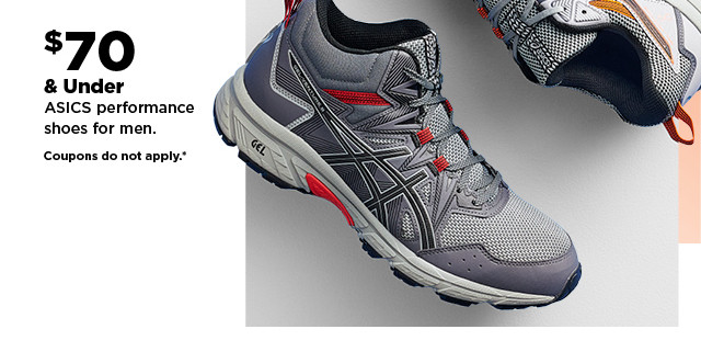 $70 & under ASICS performance shoes for men. shop now.