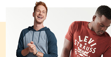 30% off levis clothing for men. coupons do not apply. shop now.