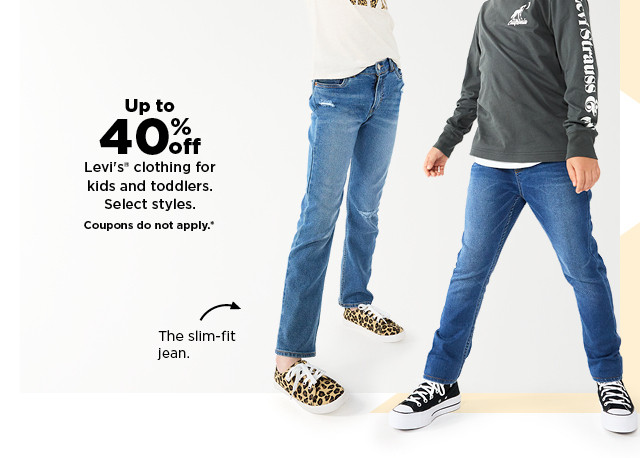 up to 40% off levi's clothing for kids and toddlers. coupons do not apply. shop now.