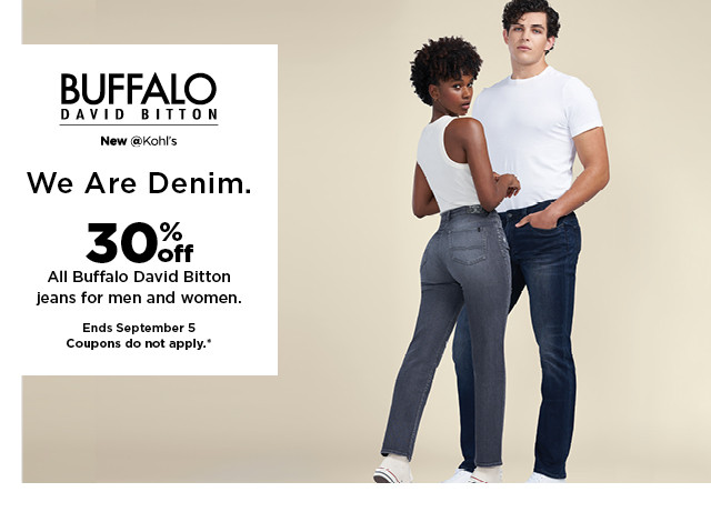 30% off buffalo david bitton jeans for men and women. shop now.