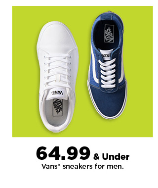 64.99 & under Vans sneakers for men. shop now.