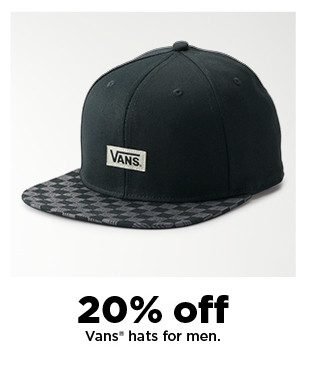 20% off Vans hats for men. shop now.
