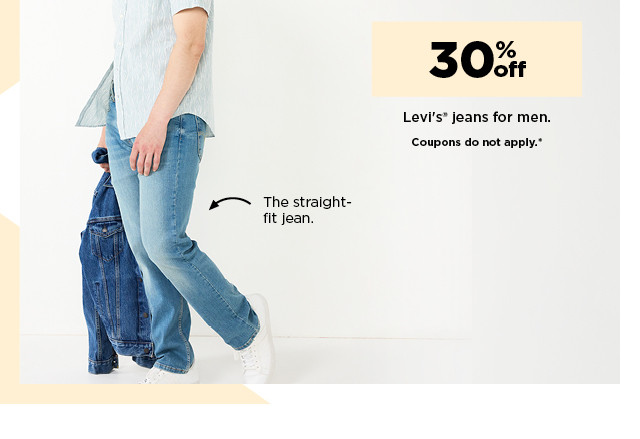 30% off levi's jeans for men. coupons do not apply. shop now.