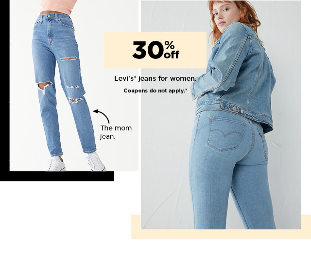 30% off Levi's jeans for women. shop now.