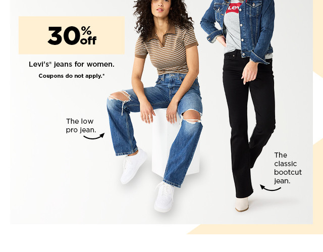 30% off Levi's jeans for women. shop now.