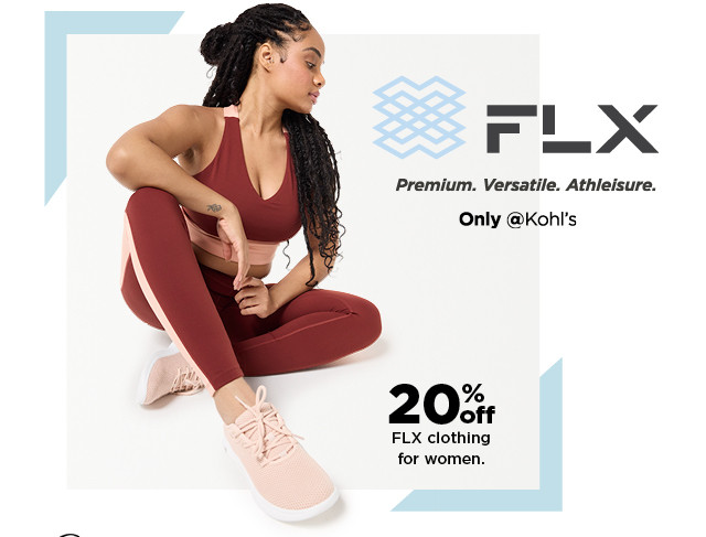 20% off FLX clothing for women. shop now.