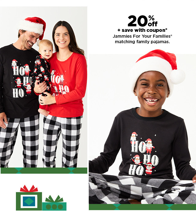 20% off plus save with coupon jammies for your families matching family pajamas. shop now.