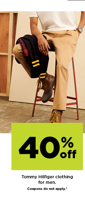 40% off tommy hilfiger clothing for men. shop now.