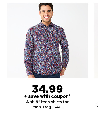 $34.99 plus save with coupon on apt. 9 dress shirts for men. shop now.