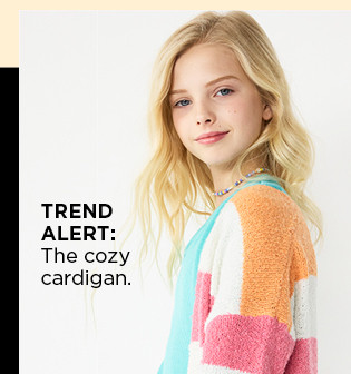 trend alert: the cozy cardigan. shop now.