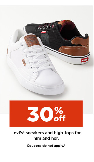 30% off Levi's sneakers and high-tops for him and her. shop now.