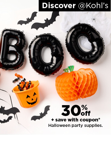 30% off plus save with coupon on Halloween party supplies. shop now.