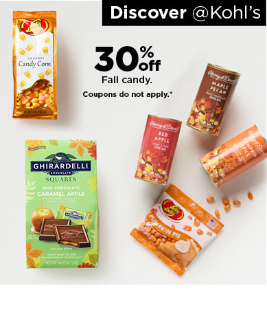 30% off fall candy. shop now.