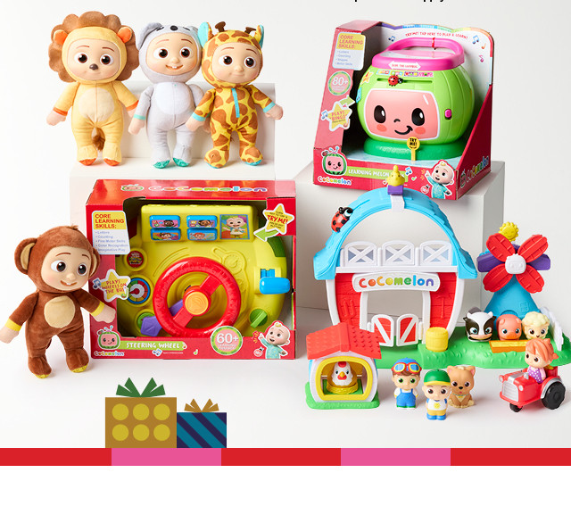 starting at 9.99 cocomelon toys. coupons do not apply. shop now.