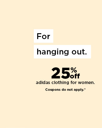 25% off adidas clothing for women. coupons do not apply. shop now.