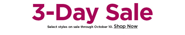 3 day sale. shop now.