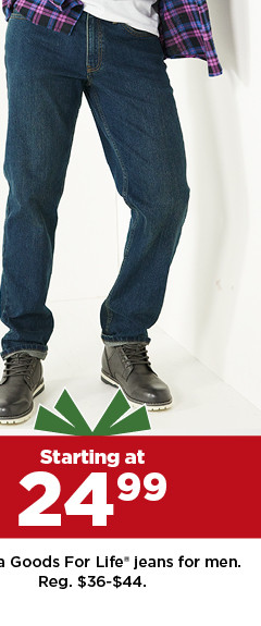 starting at 24.99 Sonoma Goods For Life jeans for men. shop now.