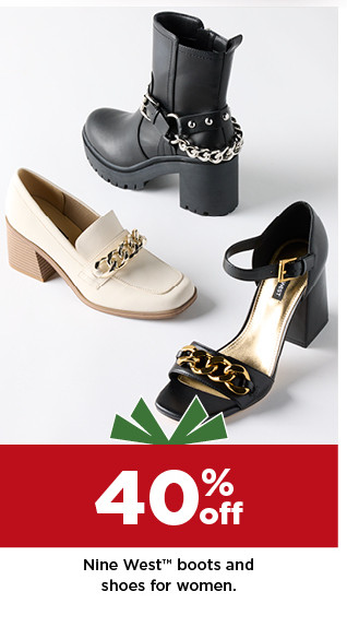 40% off Nine West boots and shoes for women. shop now.