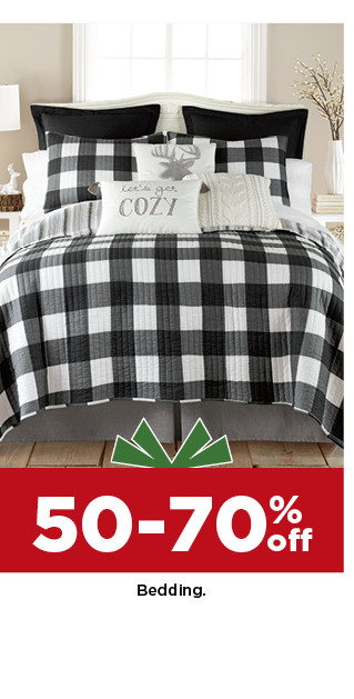 50-70% off Bedding. shop now.