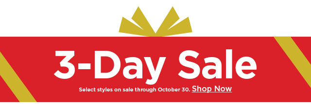 3-day sale. shop now.