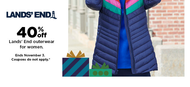 40% off lands end outerwear for women. shop now