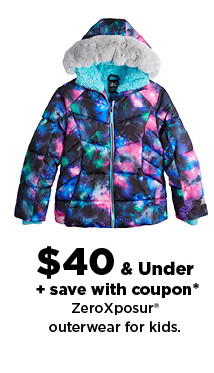 50% off zeroxposure outerwear for kids. shop now.