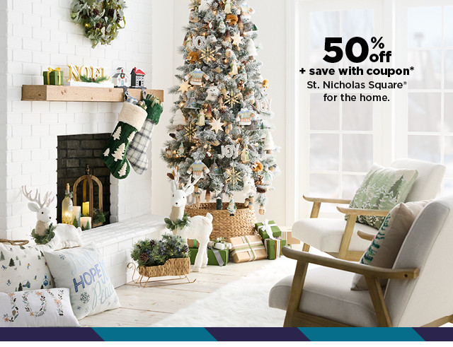 40% off plus save with coupon st. nicholas square for the home. shop now.