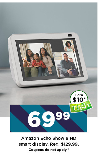 69.99 amazon echo show 8 hd smart display. shop now.