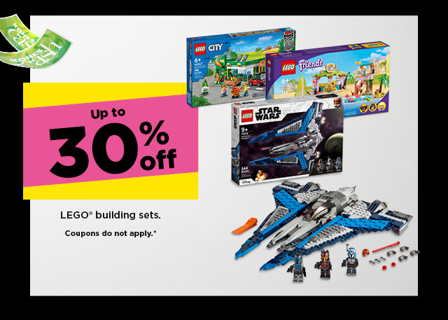 up to 30% off lego building sets. coupons do not apply. shop now.