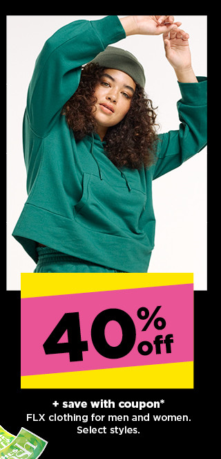 40% off plus save with coupon FLX clothing for men and women. shop now.