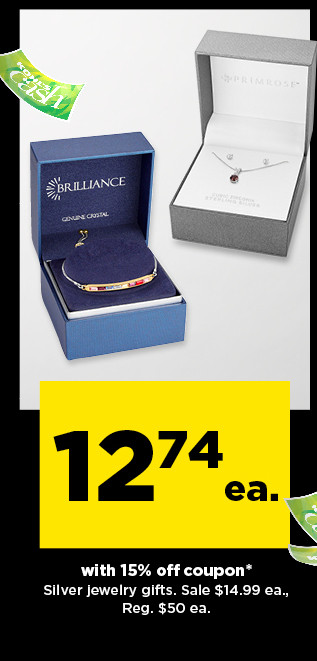 12.74 with 15% off coupon silver jewelry gifts. sale 14.99 each.