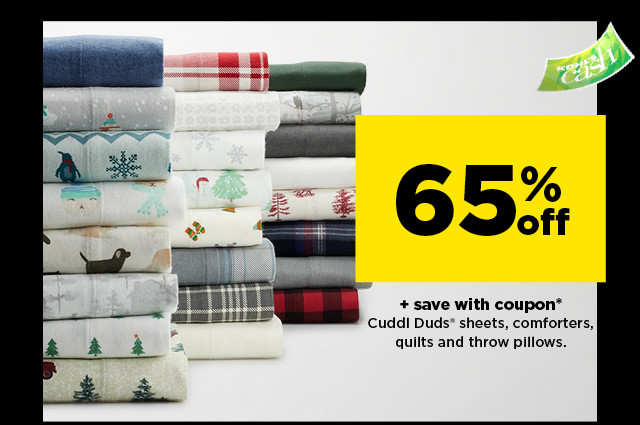 65% off plus save with coupon cuddl duds sheets comforters quilts and throw pillows. shop now.